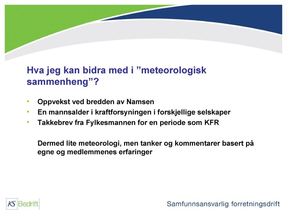 forskjellige selskaper Takkebrev fra Fylkesmannen for en periode som