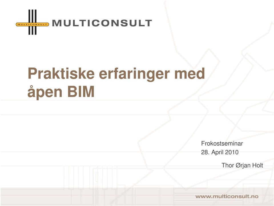 BIM Frokostseminar