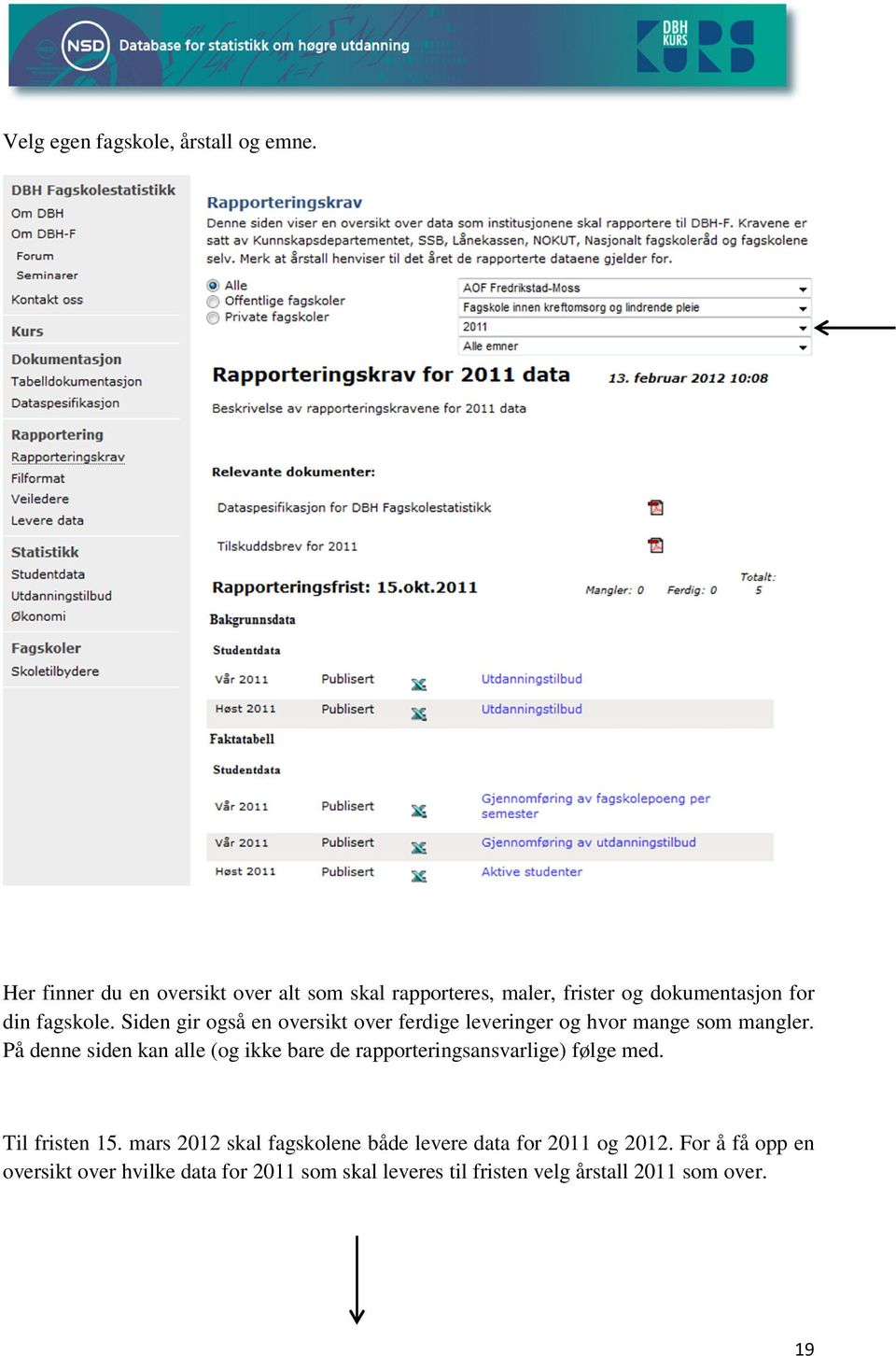 Siden gir også en oversikt over ferdige leveringer og hvor mange som mangler.