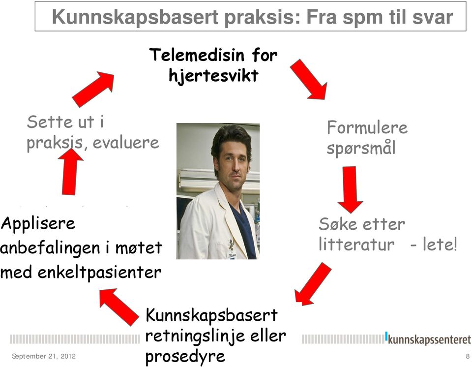 verdier og i møtet med preferanser enkeltpasienter Søke etter litteratur - lete!