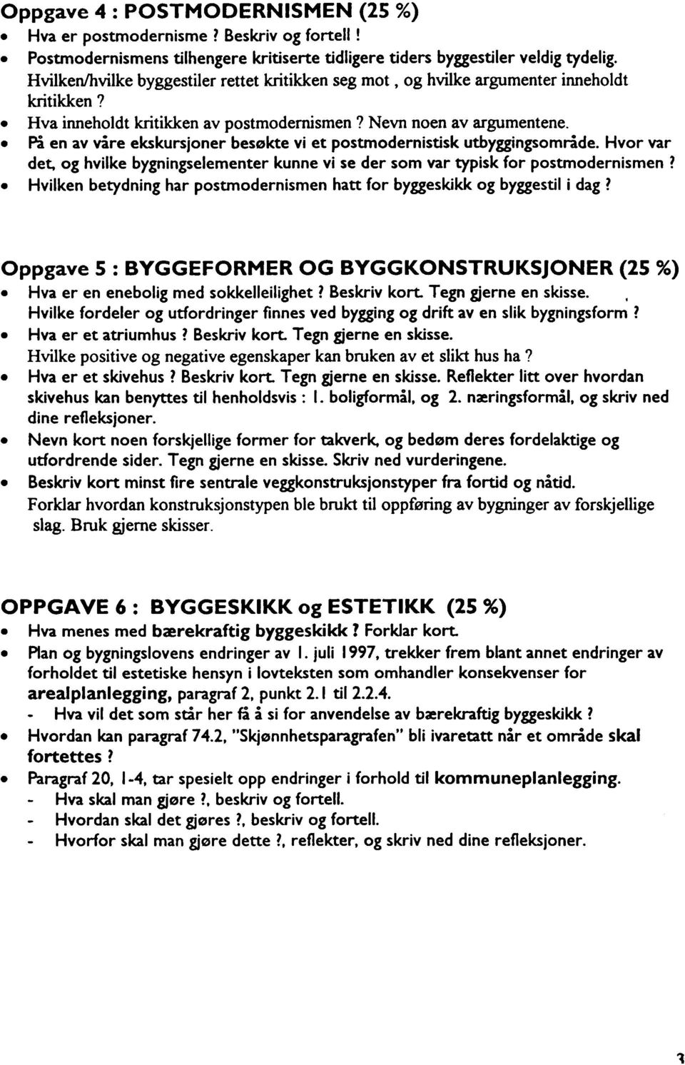 Hva inneholdt kritikken av postmodernismen?