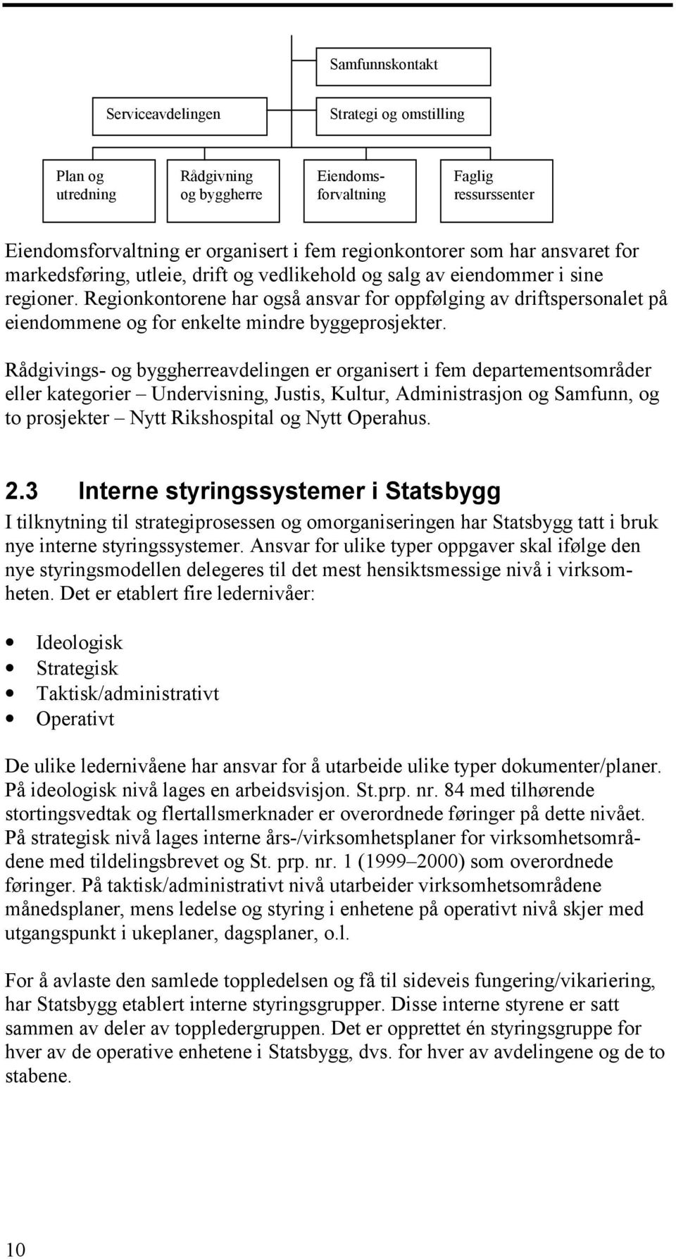 Regionkontorene har også ansvar for oppfølging av driftspersonalet på eiendommene og for enkelte mindre byggeprosjekter.