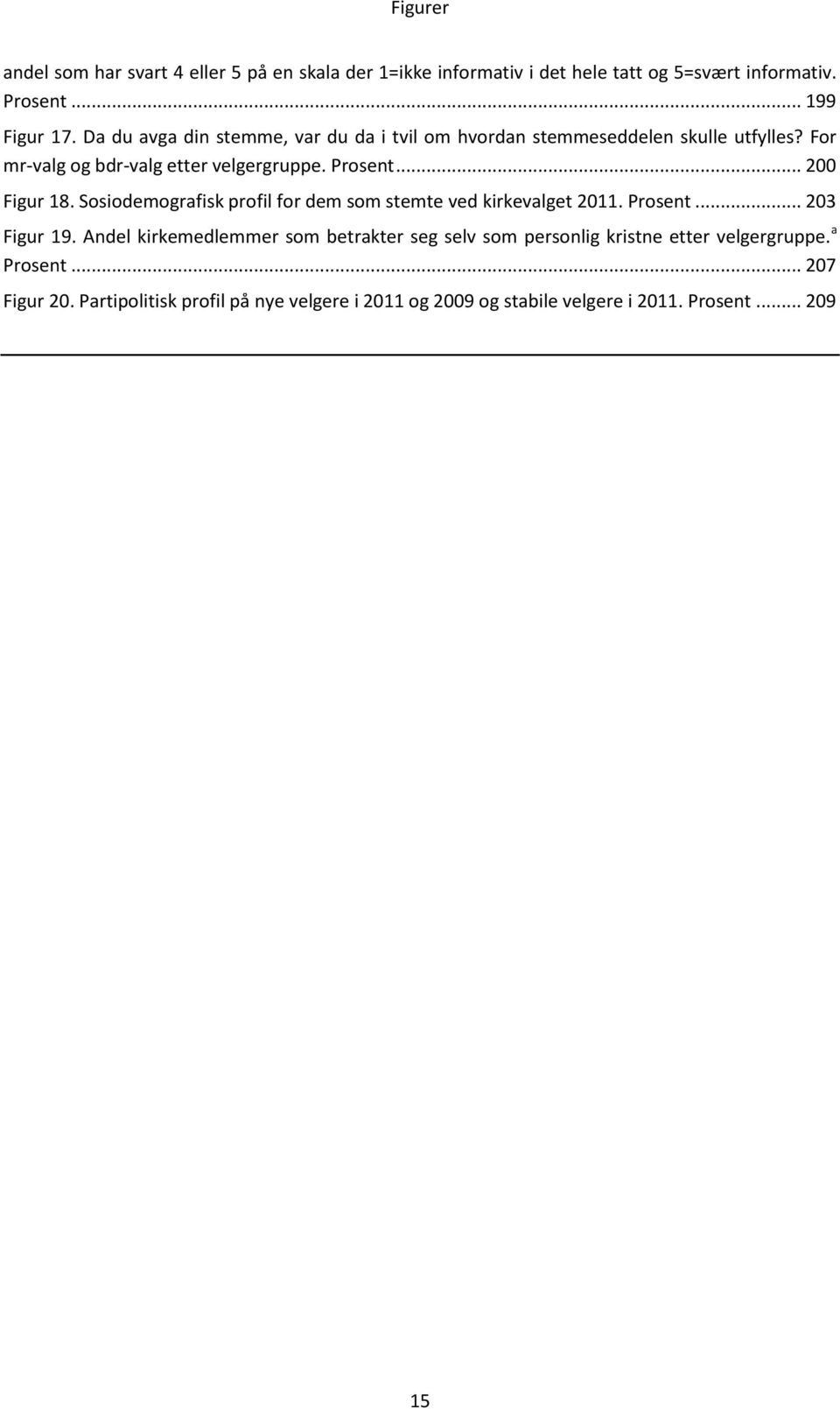 .. 200 Figur 18. Sosiodemografisk profil for dem som stemte ved kirkevalget 2011. Prosent... 203 Figur 19.