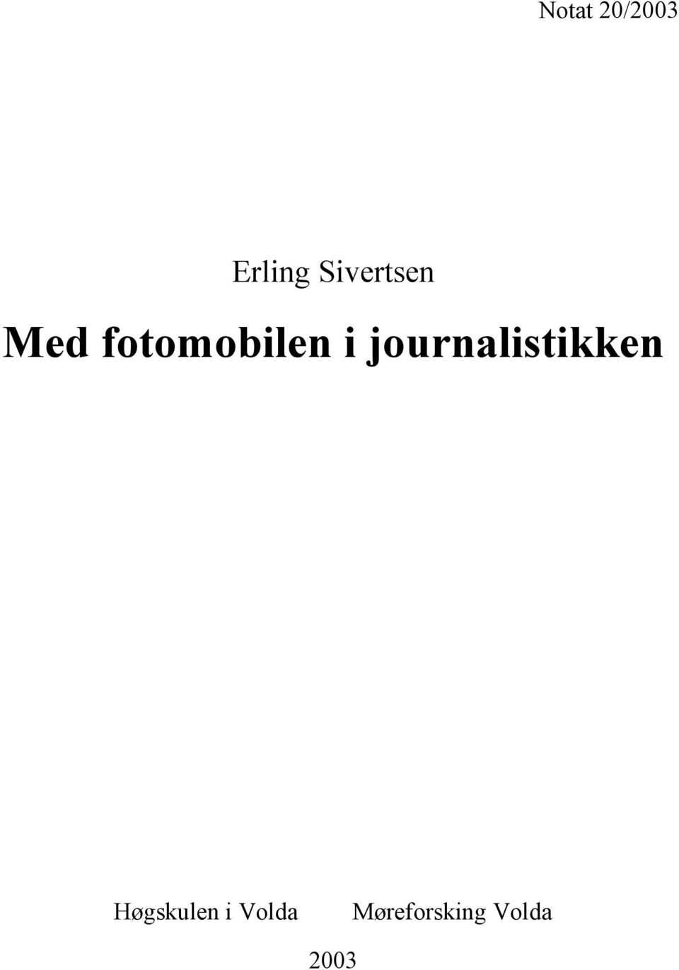 i journalistikken