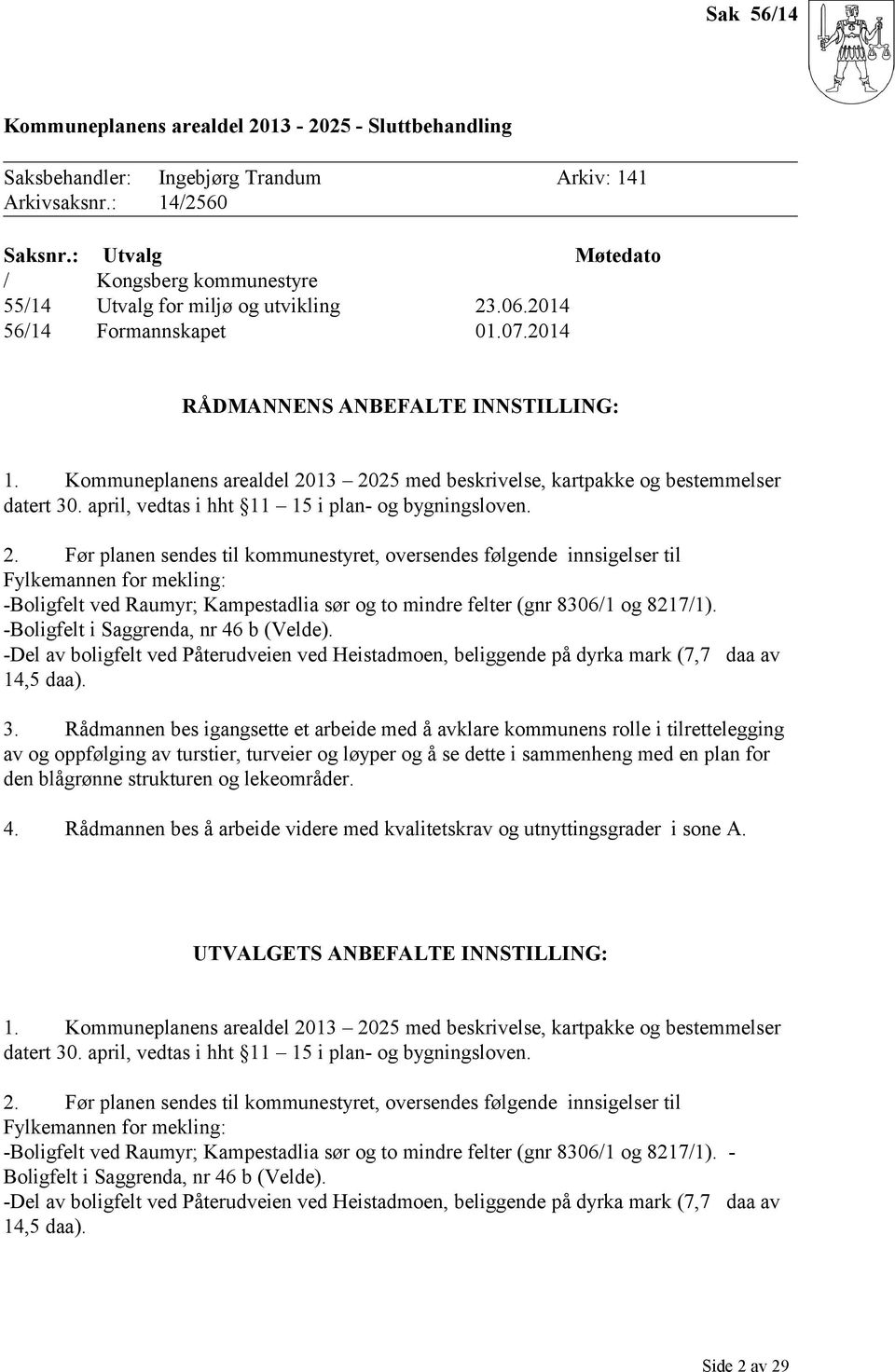 Kommuneplanens arealdel 20