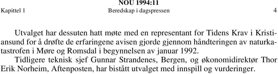 naturkatastrofen i Møre og Romsdal i begynnelsen av januar 1992.