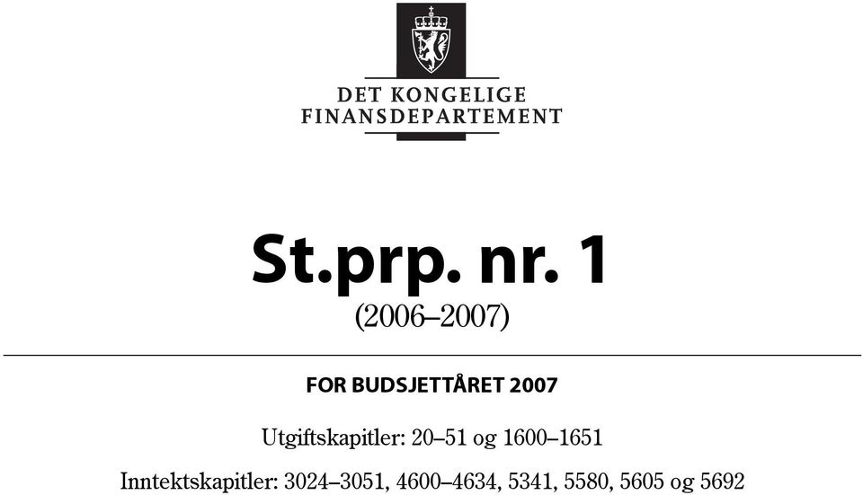 Utgiftskapitler: 20 51 og 1600 1651