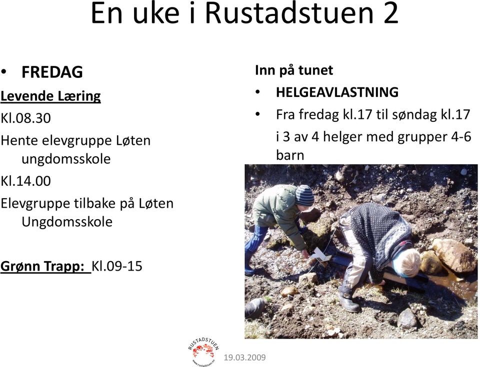 00 Elevgruppe tilbake på Løten Ungdomsskole Inn på tunet