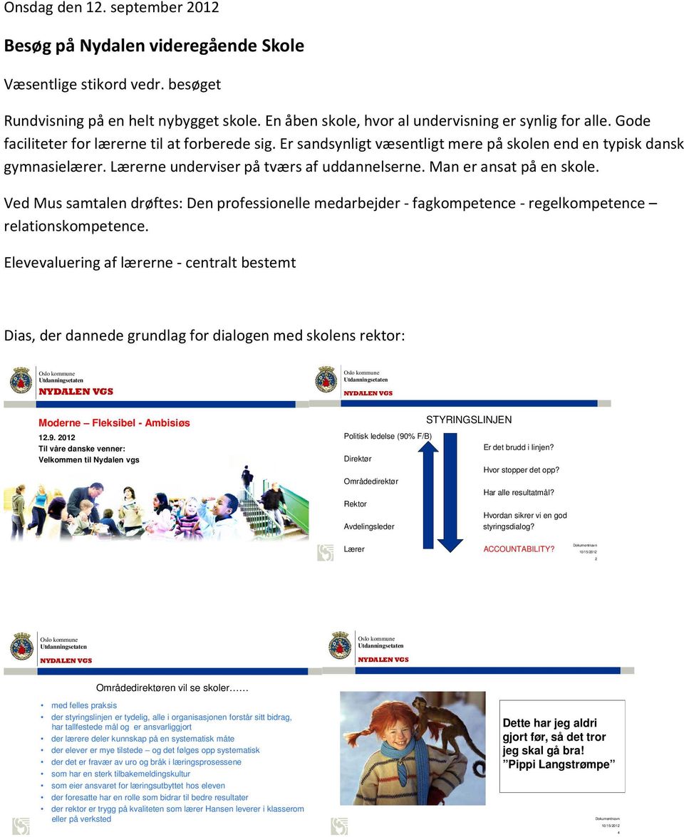 Ved Mus samtalen drøftes: Den professionelle medarbejder - fagkompetence - regelkompetence relationskompetence.