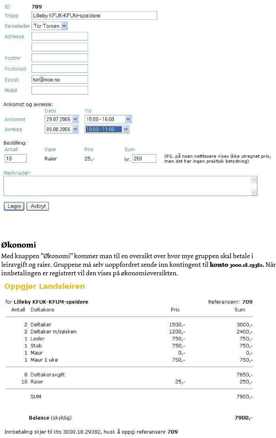 Gruppene må selv uoppfordret sende inn kontingent til konto