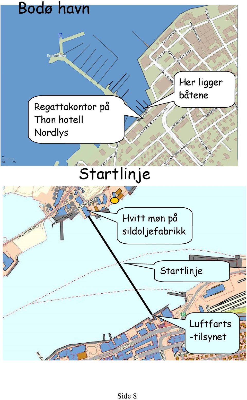 Startlinje Hvitt møn på