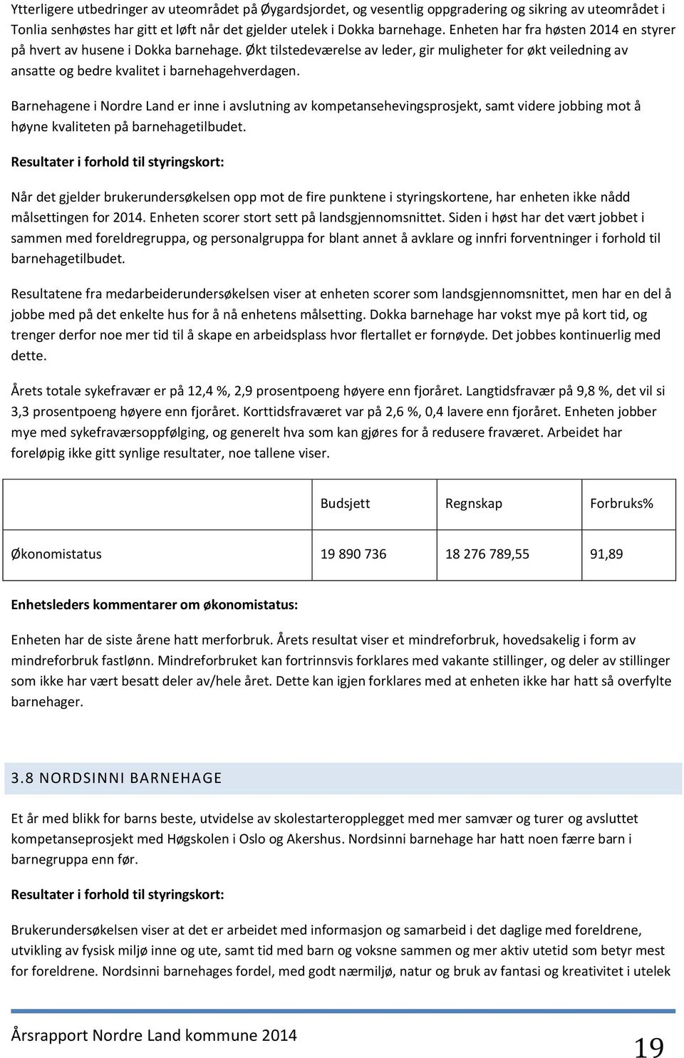 Barnehagene i Nordre Land er inne i avslutning av kompetansehevingsprosjekt, samt videre jobbing mot å høyne kvaliteten på barnehagetilbudet.