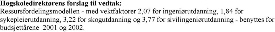 ingeniørutdanning, 1,84 for sykepleierutdanning, 3,22 for