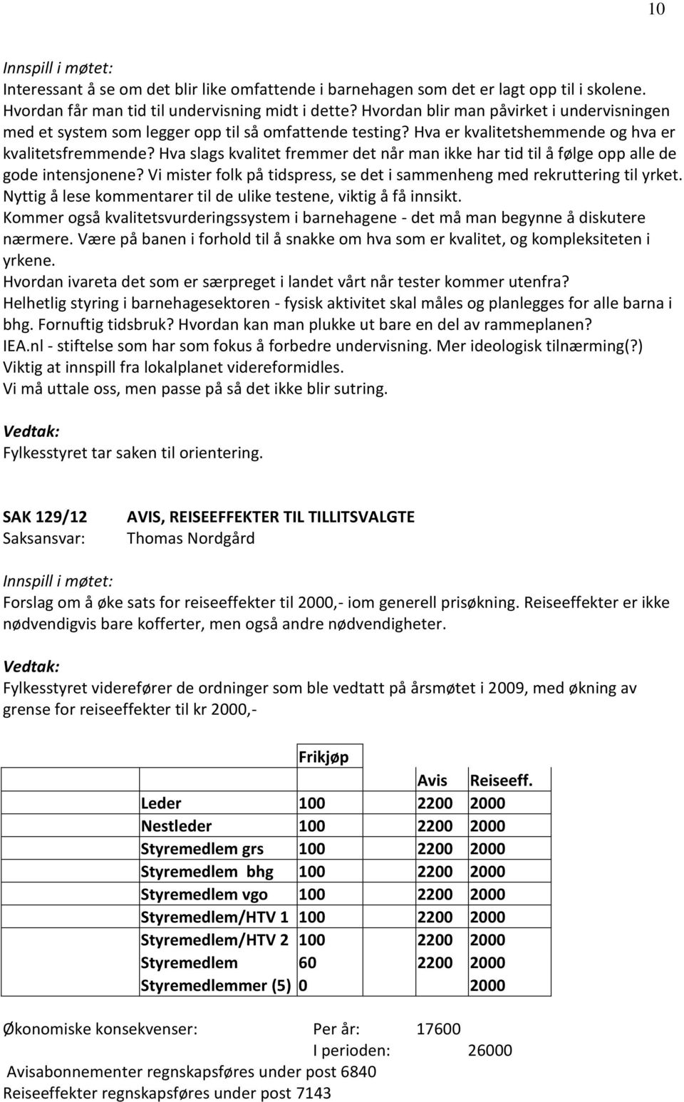 Hva slags kvalitet fremmer det når man ikke har tid til å følge opp alle de gode intensjonene? Vi mister folk på tidspress, se det i sammenheng med rekruttering til yrket.