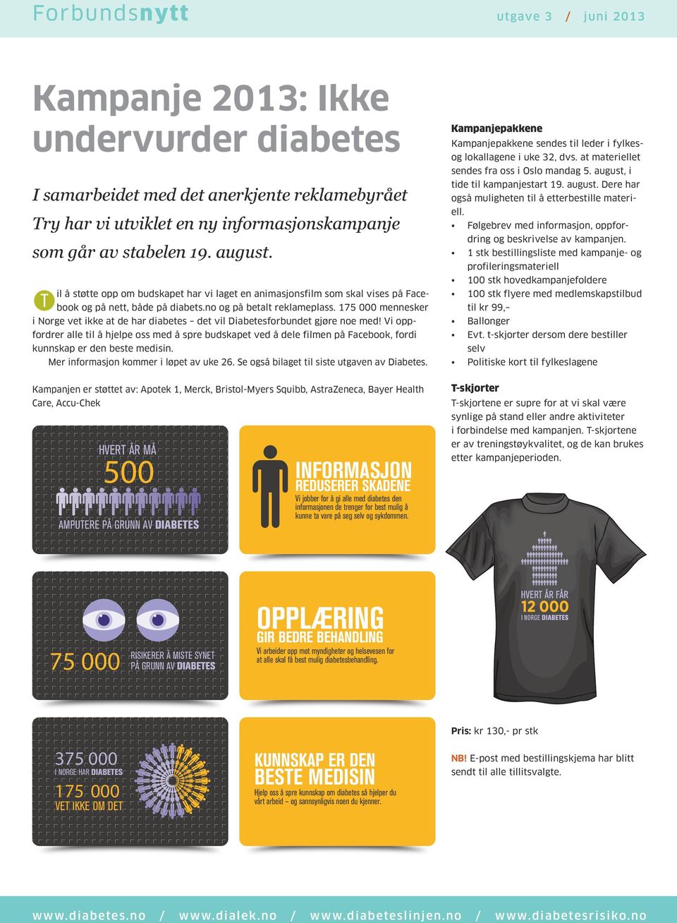 175 000 mennesker i Norge vet ikke at de har diabetes det vil Diabetesforbundet gjøre noe med!