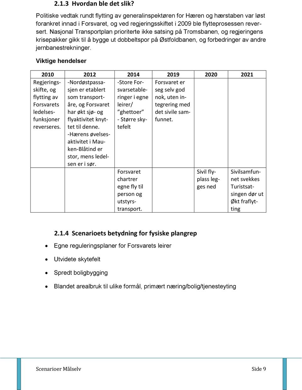 Nasjonal Transportplan prioriterte ikke satsing på Tromsbanen, og regjeringens krisepakker gikk til å bygge ut dobbeltspor på Østfoldbanen, og forbedringer av andre jernbanestrekninger.