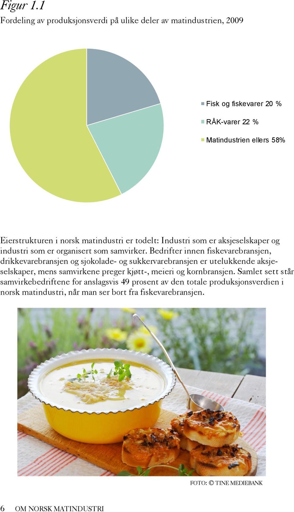 matindustri er todelt: Industri som er aksjeselskaper og industri som er organisert som samvirker.