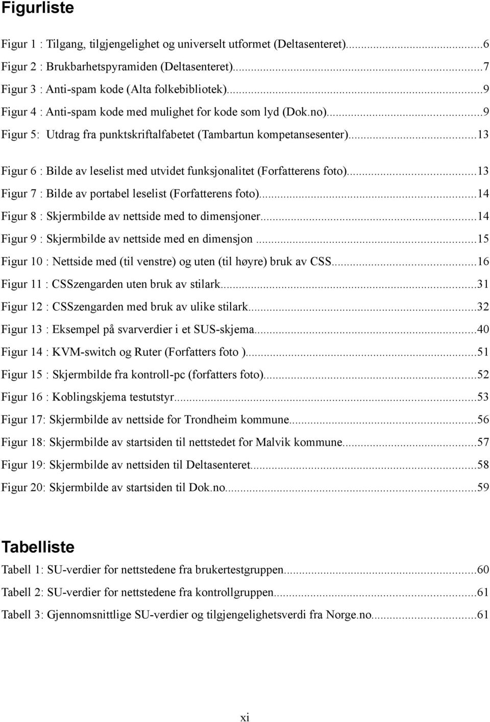 ..13 Figur 6 : Bilde av leselist med utvidet funksjonalitet (Forfatterens foto)...13 Figur 7 : Bilde av portabel leselist (Forfatterens foto)...14 Figur 8 : Skjermbilde av nettside med to dimensjoner.