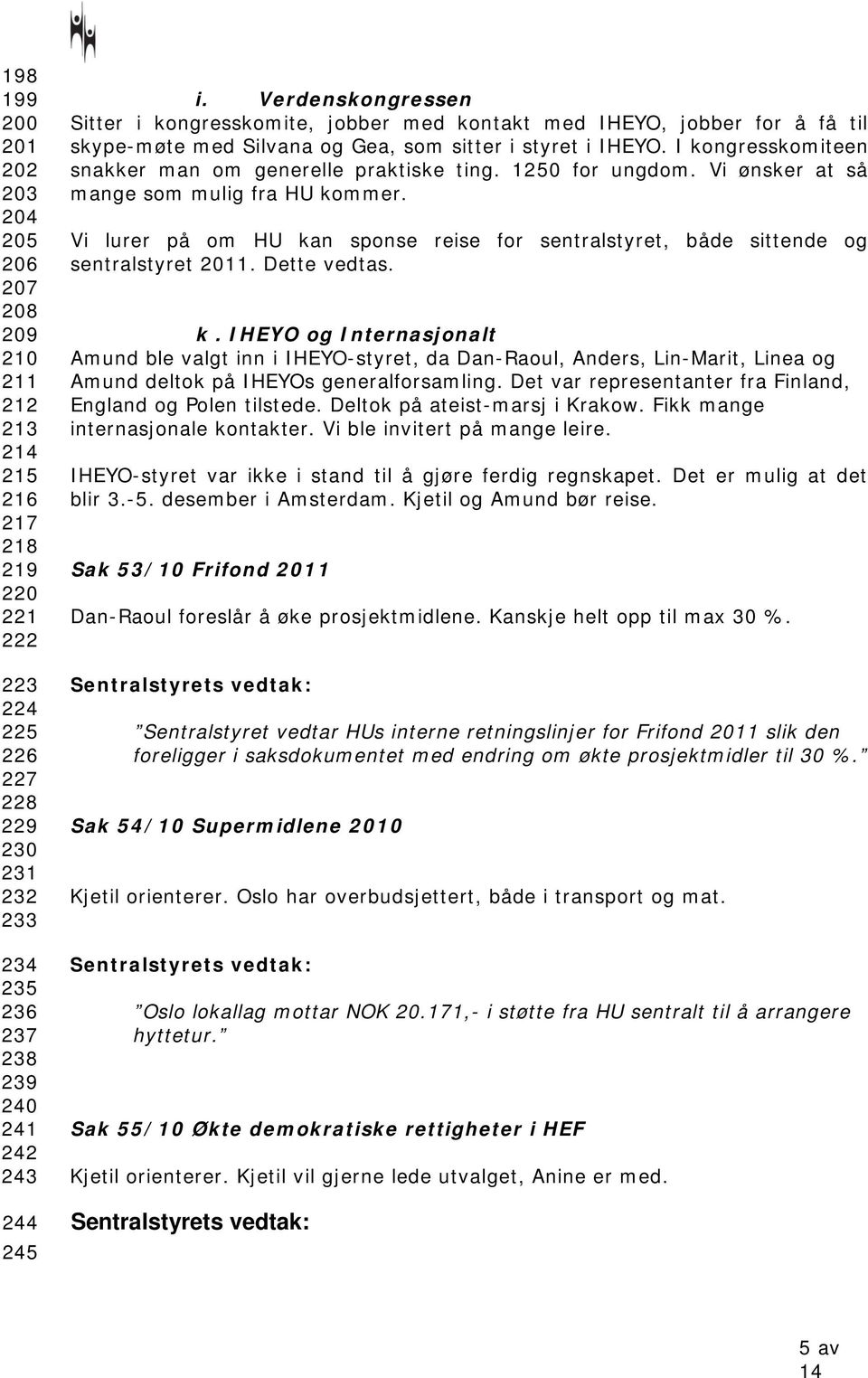 I kongresskomiteen snakker man om generelle praktiske ting. 1250 for ungdom. Vi ønsker at så mange som mulig fra HU kommer.