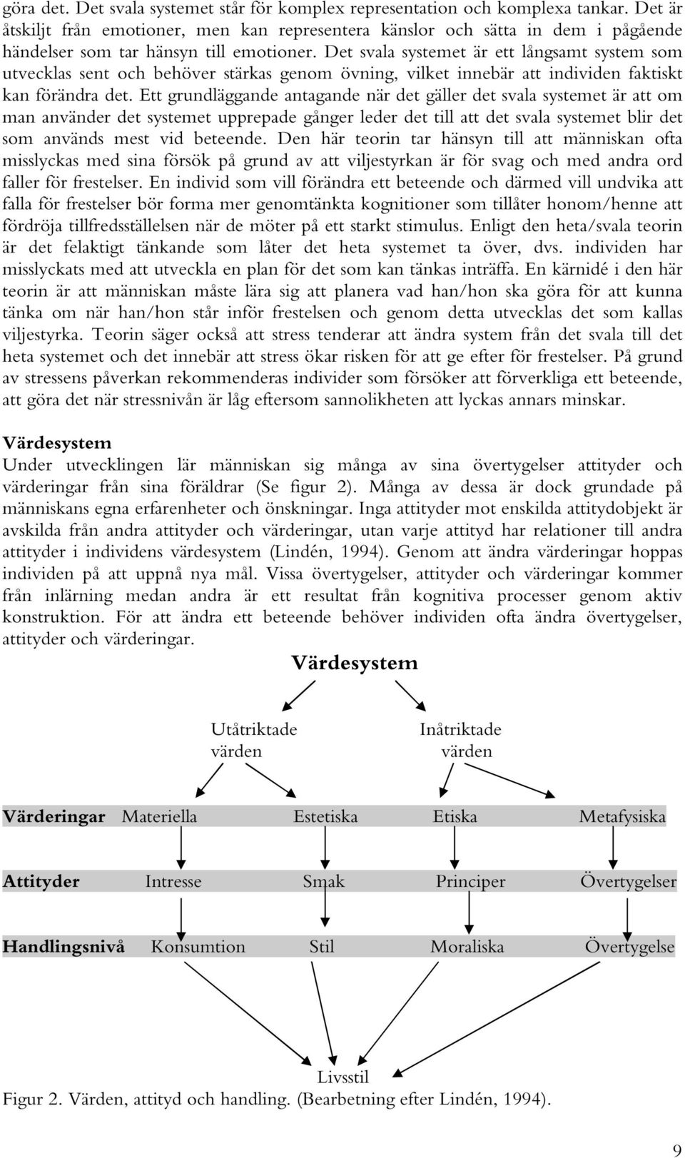 D et sv ala sy stem et ä r ett lå ng sam t sy stem so m utv ec k las sent o c h b eh ö v er stä rk as g eno m ö v ning, v ilk et inneb ä r att ind iv id en fak tisk t k an fö rä nd ra d et.