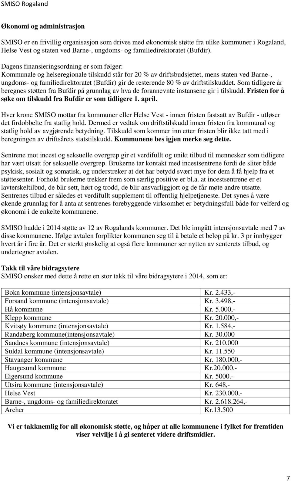 80 % av driftstilskuddet. Som tidligere år beregnes støtten fra Bufdir på grunnlag av hva de forannevnte instansene gir i tilskudd. Fristen for å søke om tilskudd fra Bufdir er som tidligere 1. april.