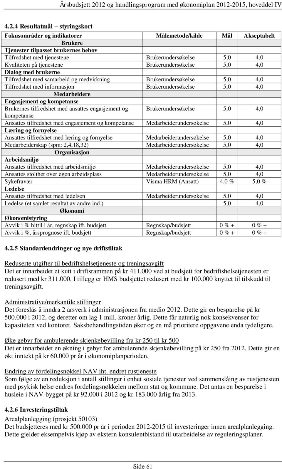 Medarbeidere Engasjement og kompetanse Brukernes tilfredshet med ansattes engasjement og Brukerundersøkelse 5,0 4,0 kompetanse Ansattes tilfredshet med engasjement og kompetanse