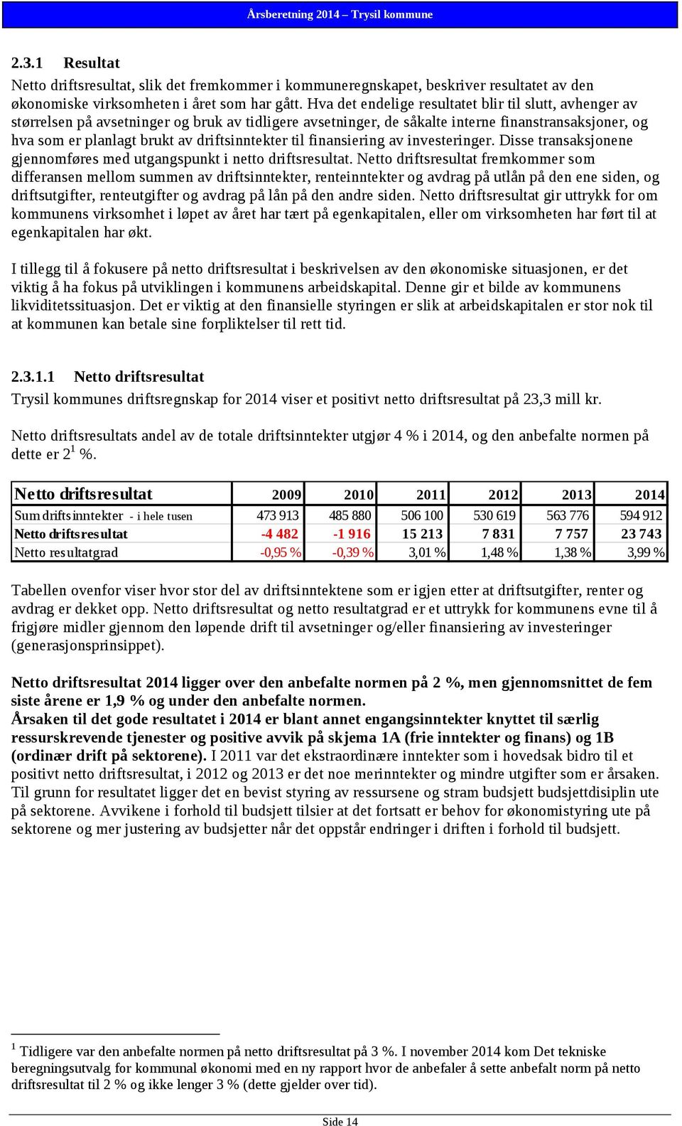 driftsinntekter til finansiering av investeringer. Disse transaksjonene gjennomføres med utgangspunkt i netto driftsresultat.