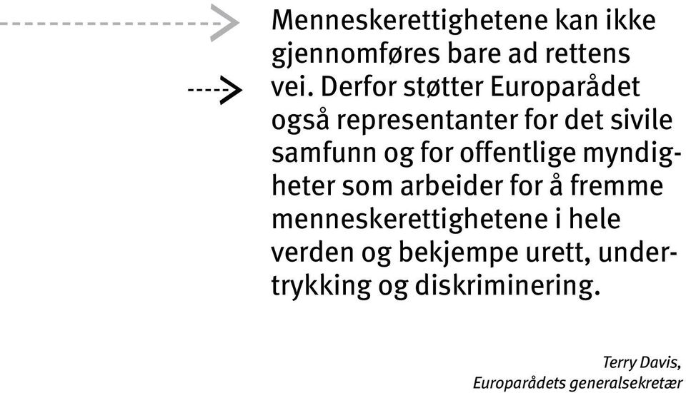 offentlige myndigheter som arbeider for å fremme menneskerettighetene i hele