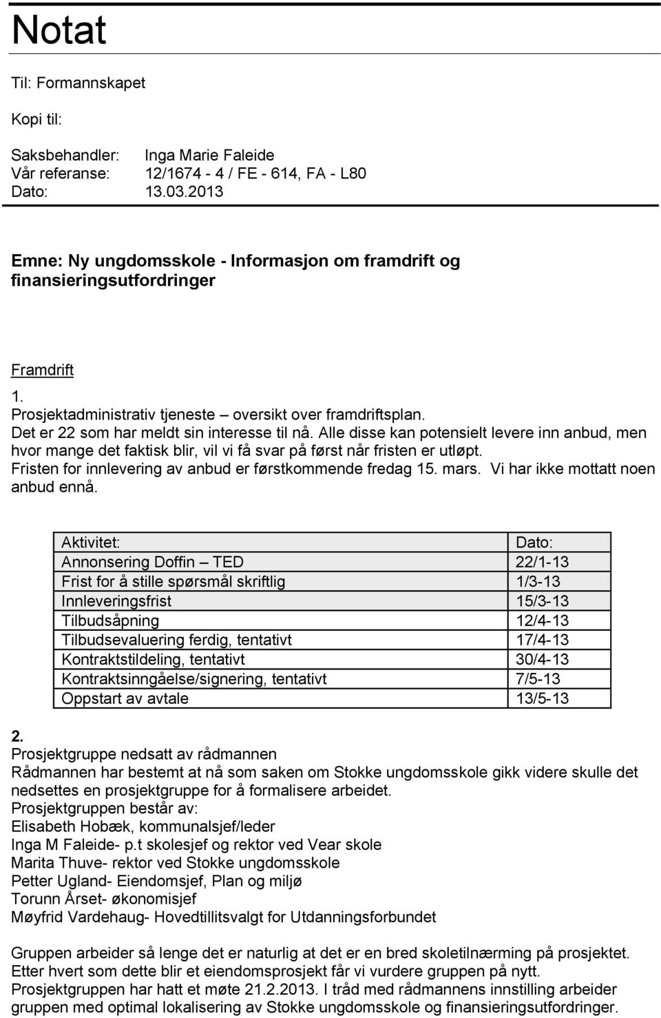 Det er 22 som har meldt sin interesse til nå. Alle disse kan potensielt levere inn anbud, men hvor mange det faktisk blir, vil vi få svar på først når fristen er utløpt.