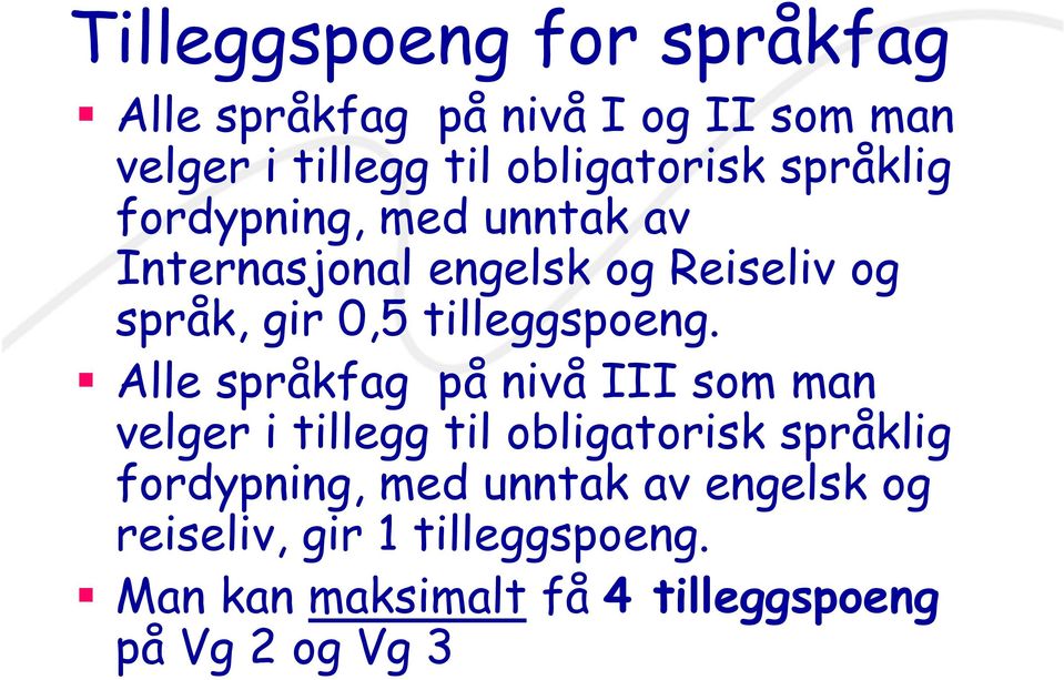 tilleggspoeng.