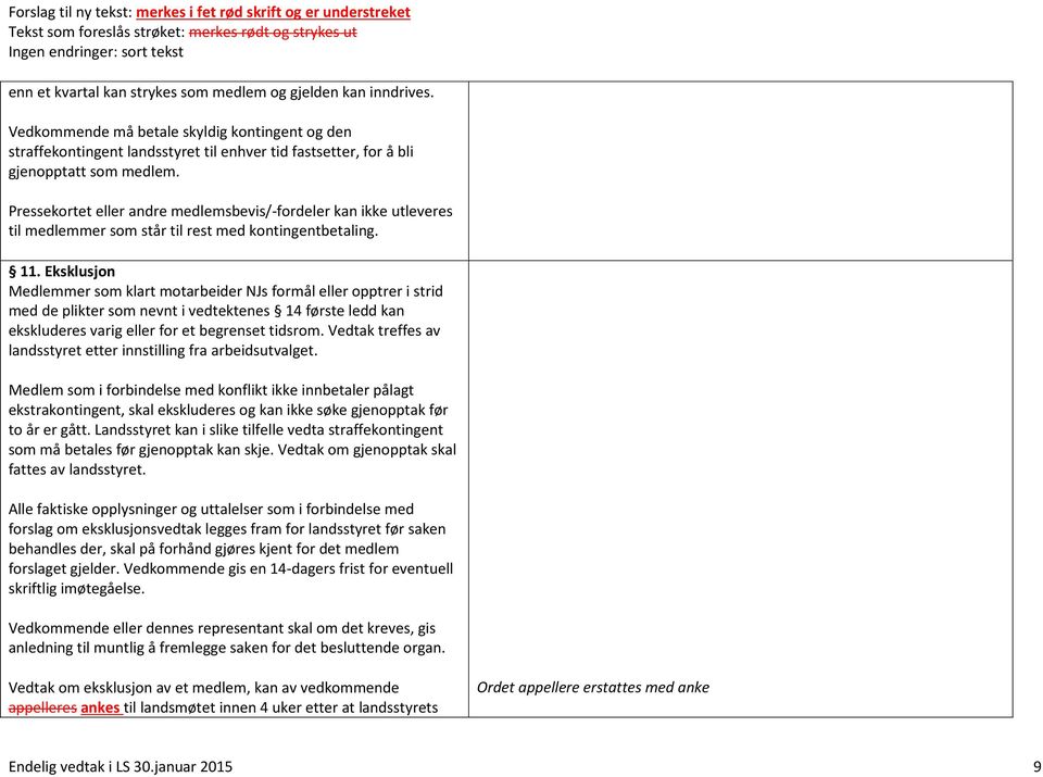 Pressekortet eller andre medlemsbevis/-fordeler kan ikke utleveres til medlemmer som står til rest med kontingentbetaling. 11.