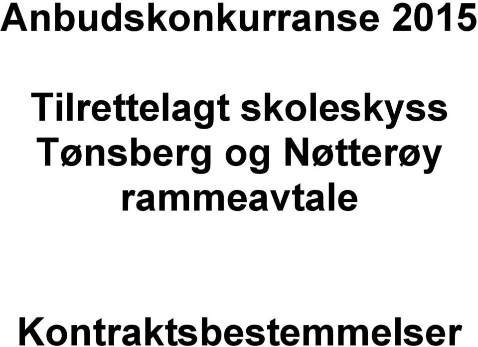 skoleskyss Tønsberg