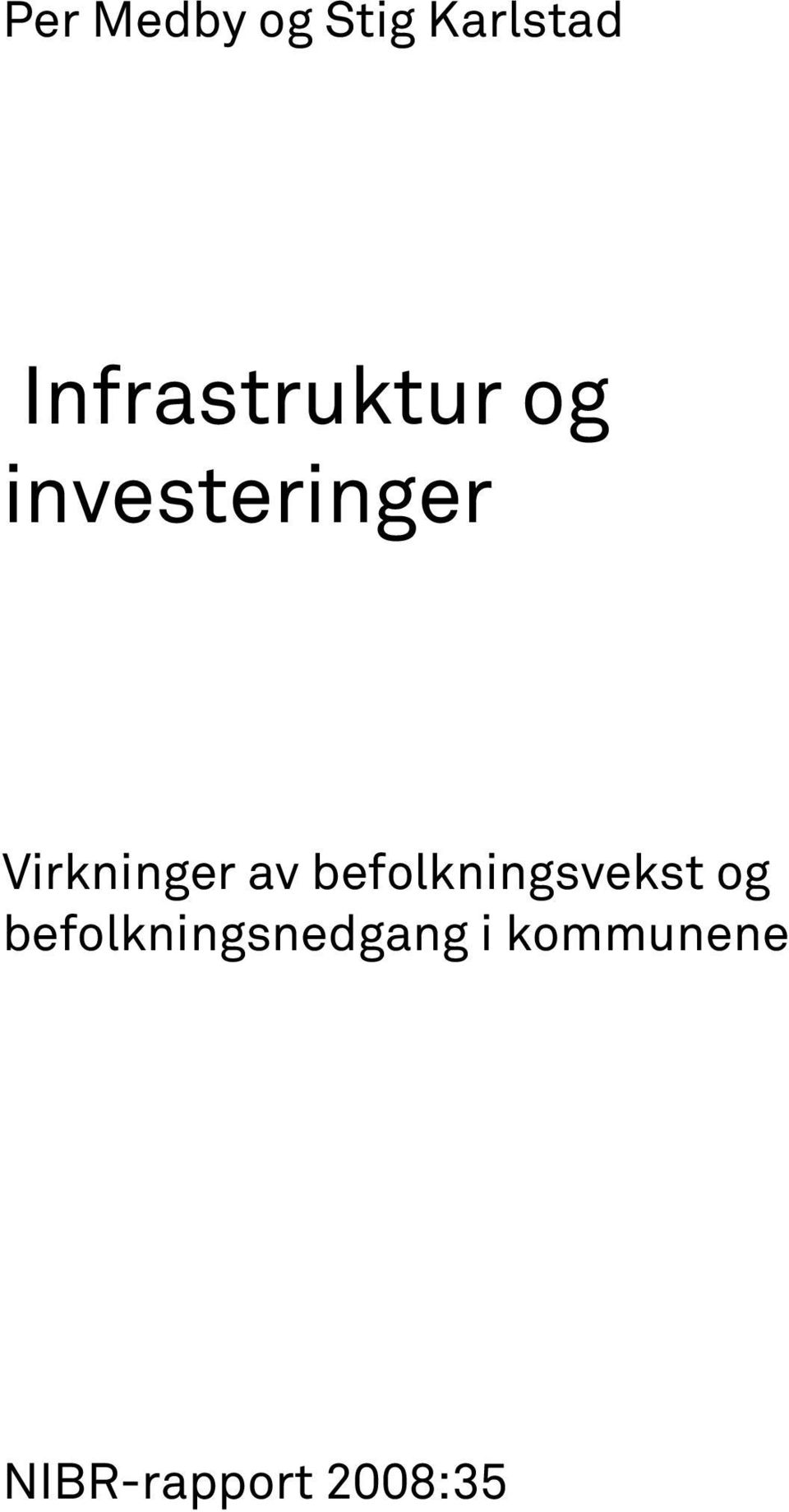 Virkninger av befolkningsvekst