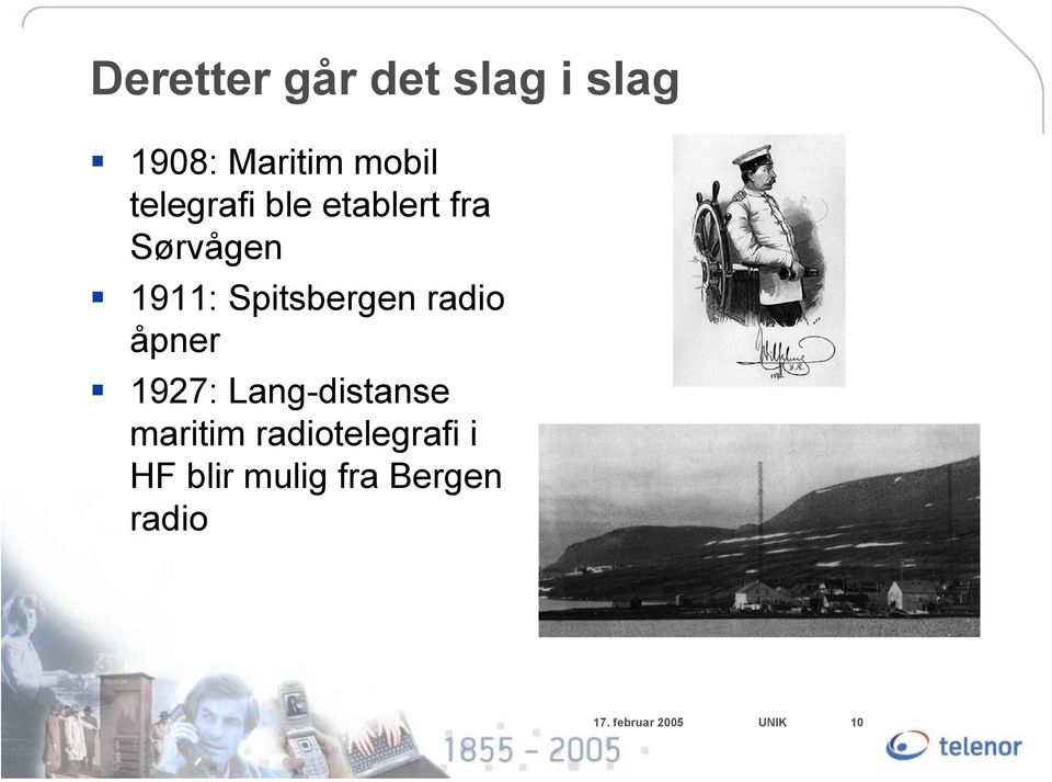 radio åpner 1927: Lang-distanse maritim