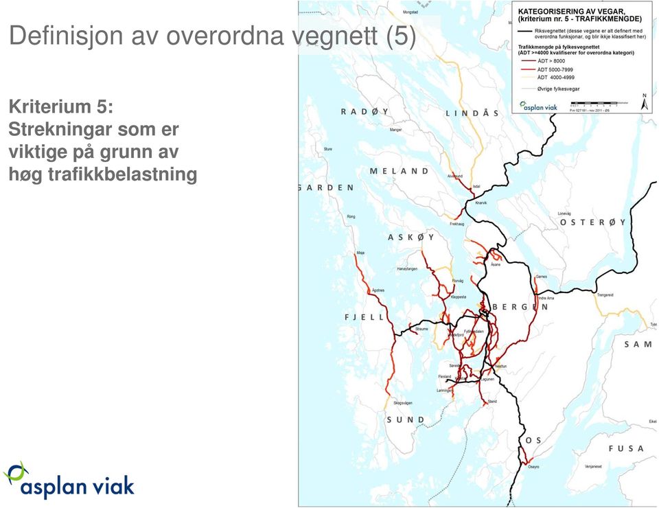 Strekningar som er viktige