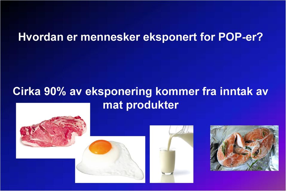 Cirka 90% av eksponering