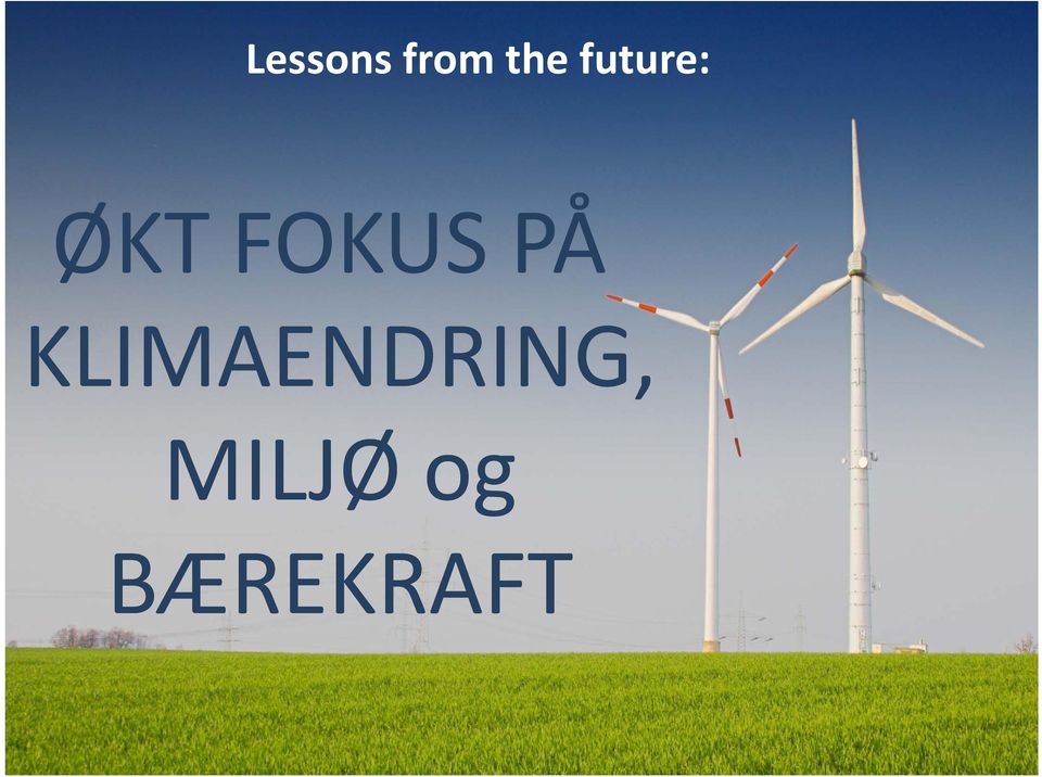 PÅ KLIMAENDRING,