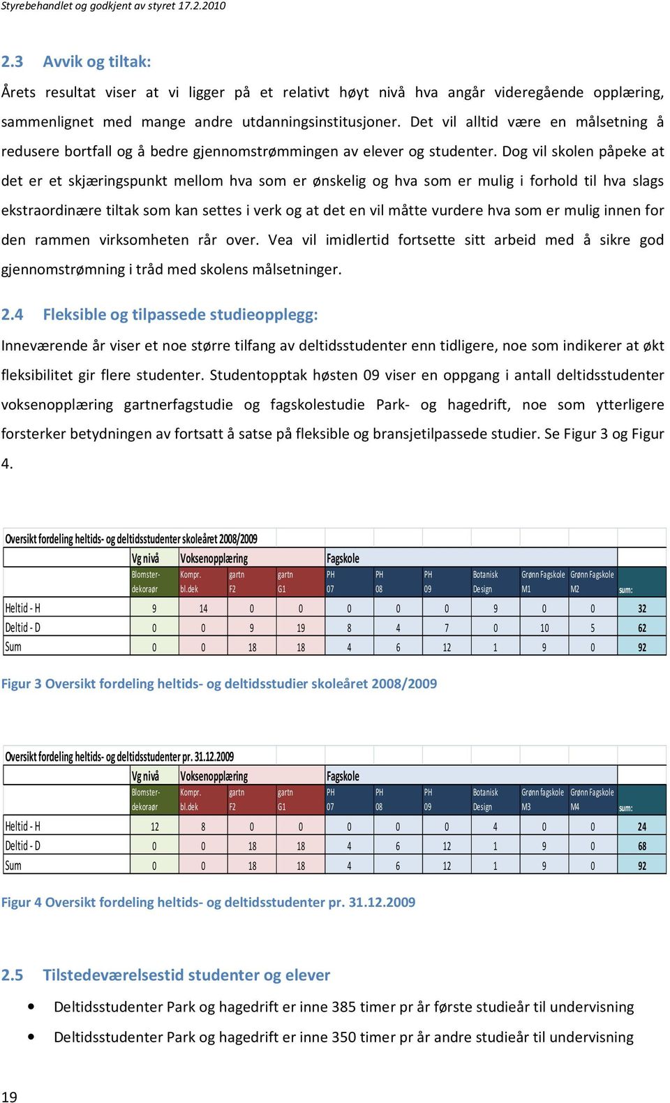 Dog vil skolen påpeke at det er et skjæringspunkt mellom hva som er ønskelig og hva som er mulig i forhold til hva slags ekstraordinære tiltak som kan settes i verk og at det en vil måtte vurdere hva