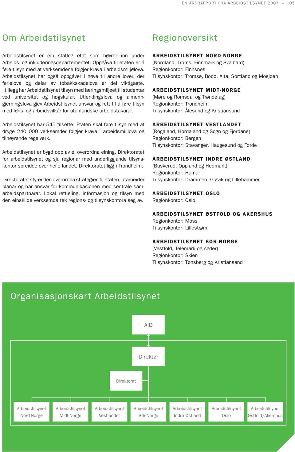 Arbeidstilsynet har også oppgåver i høve til andre lover, der ferielova og delar av tobakkskadelova er dei viktigaste.