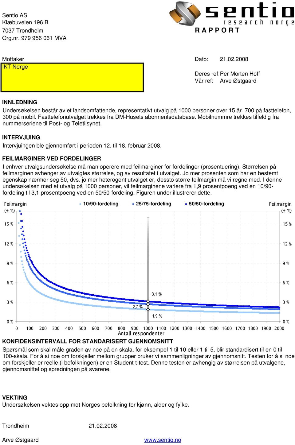 Fasttelefonutvalget trekkes fra DM-Husets abonnentsdatabase. Mobilnummre trekkes tilfeldig fra nummerseriene til Post- og Teletilsynet. INTERVJUING Intervjuingen ble gjennomført i perioden 12. til 18.