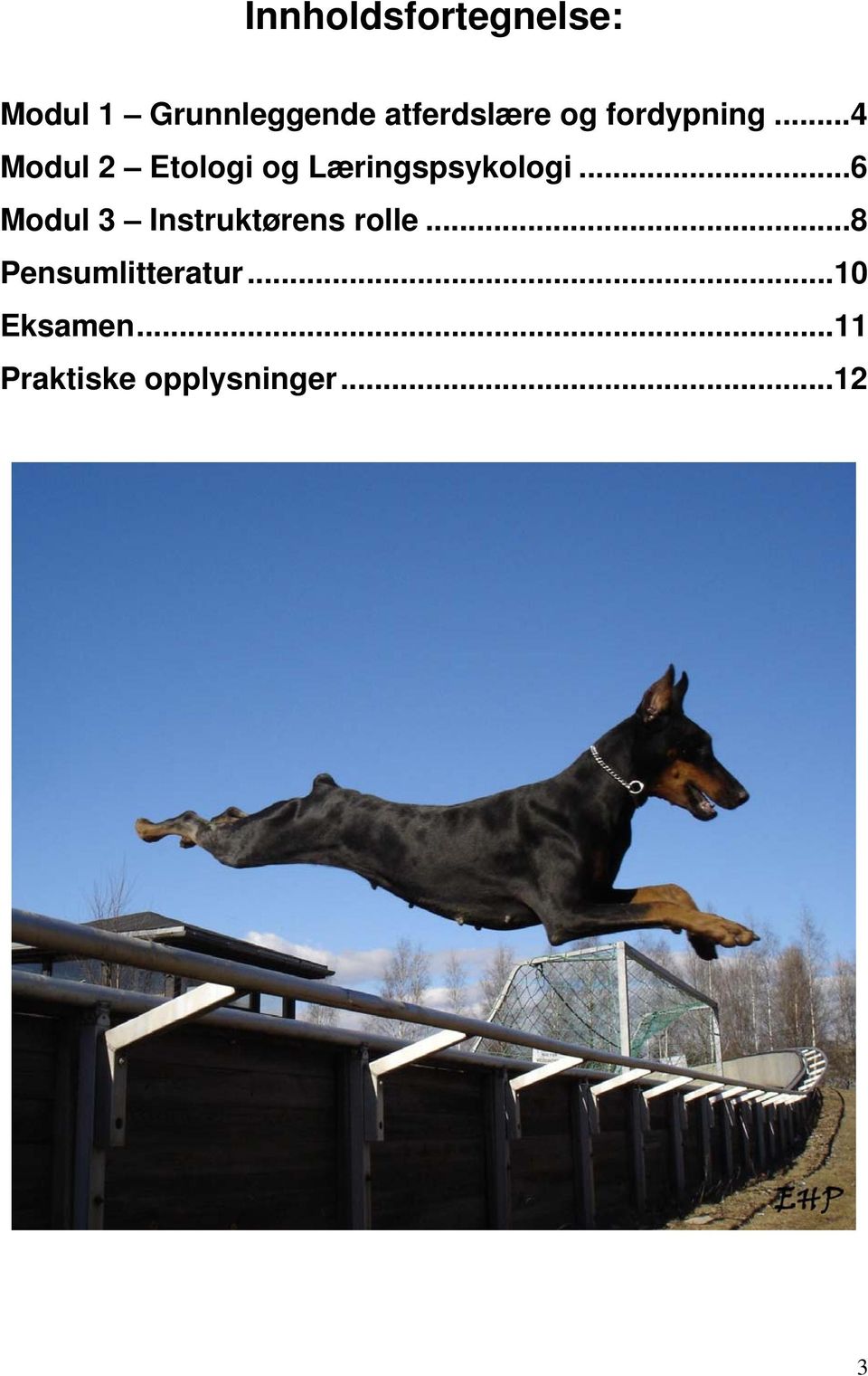 ..4 Modul 2 Etologi og Læringspsykologi.