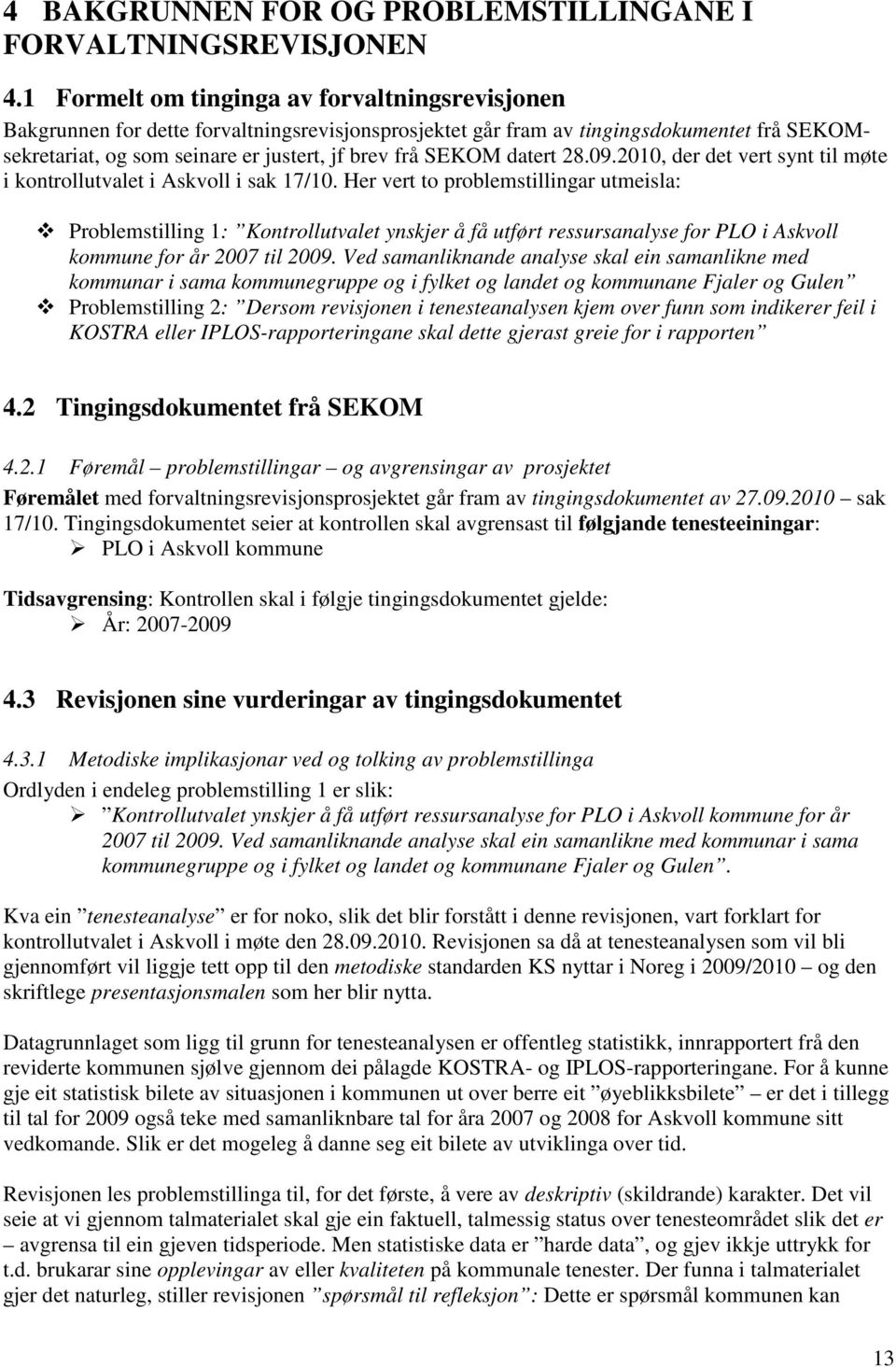 datert 28.9.21, der det vert synt til møte i kontrollutvalet i Askvoll i sak 17/1.