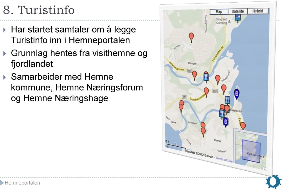 visithemne og fjordlandet } Samarbeider med