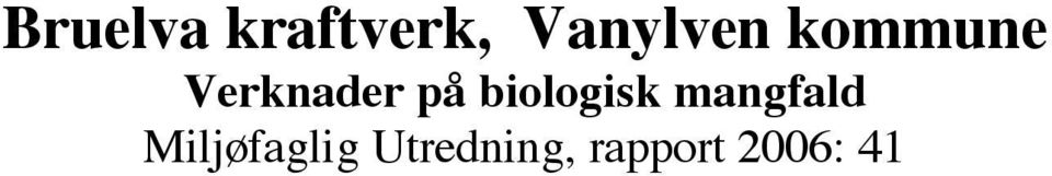 på biologisk mangfald