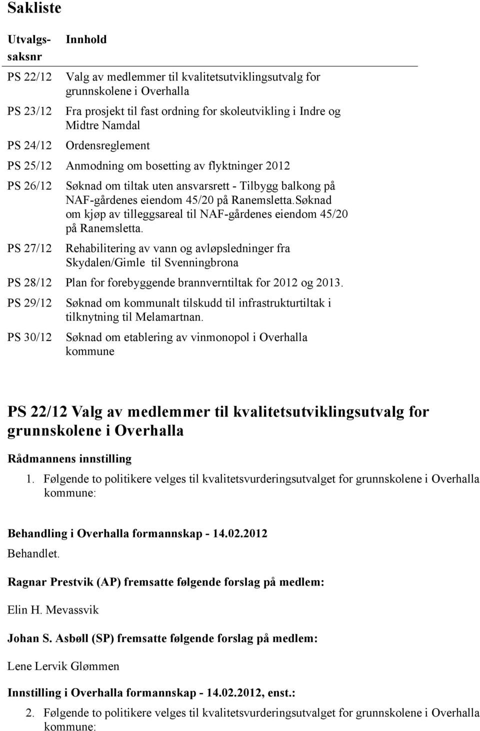 Søknad om kjøp av tilleggsareal til NAF-gårdenes eiendom 45/20 på Ranemsletta.