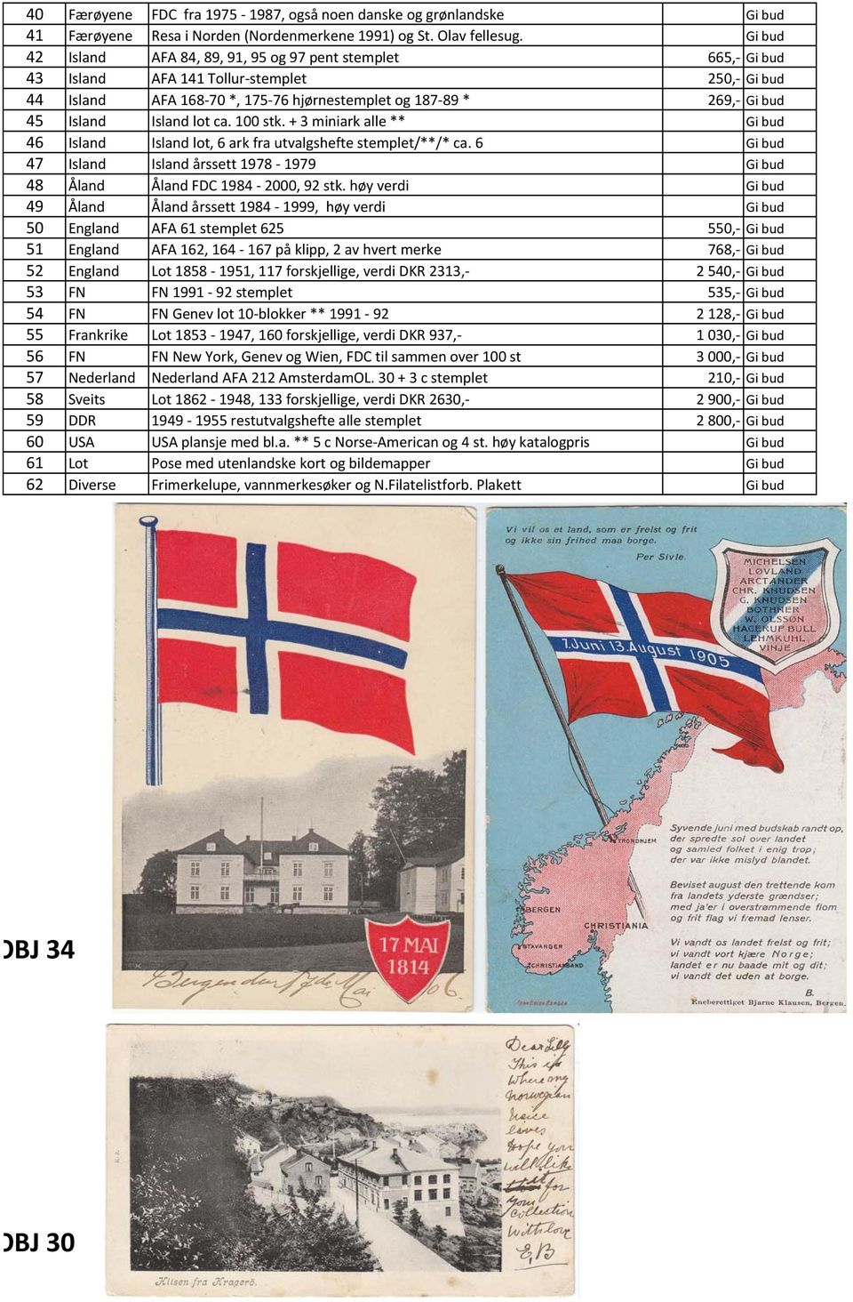 Island lot ca. 100 stk. + 3 miniark alle ** Gi bud 46 Island Island lot, 6 ark fra utvalgshefte stemplet/**/* ca.