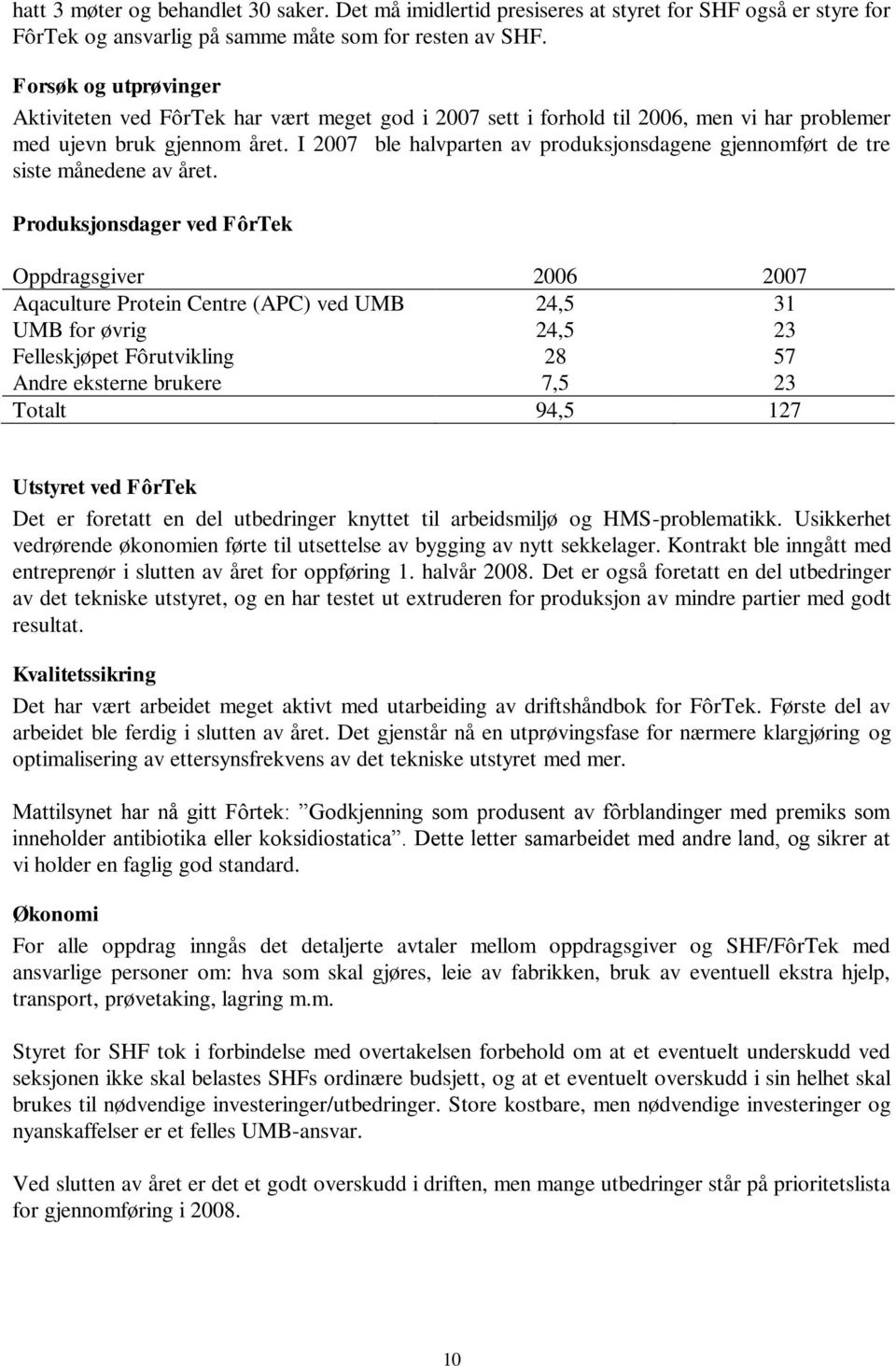 I 2007 ble halvparten av produksjonsdagene gjennomført de tre siste månedene av året.