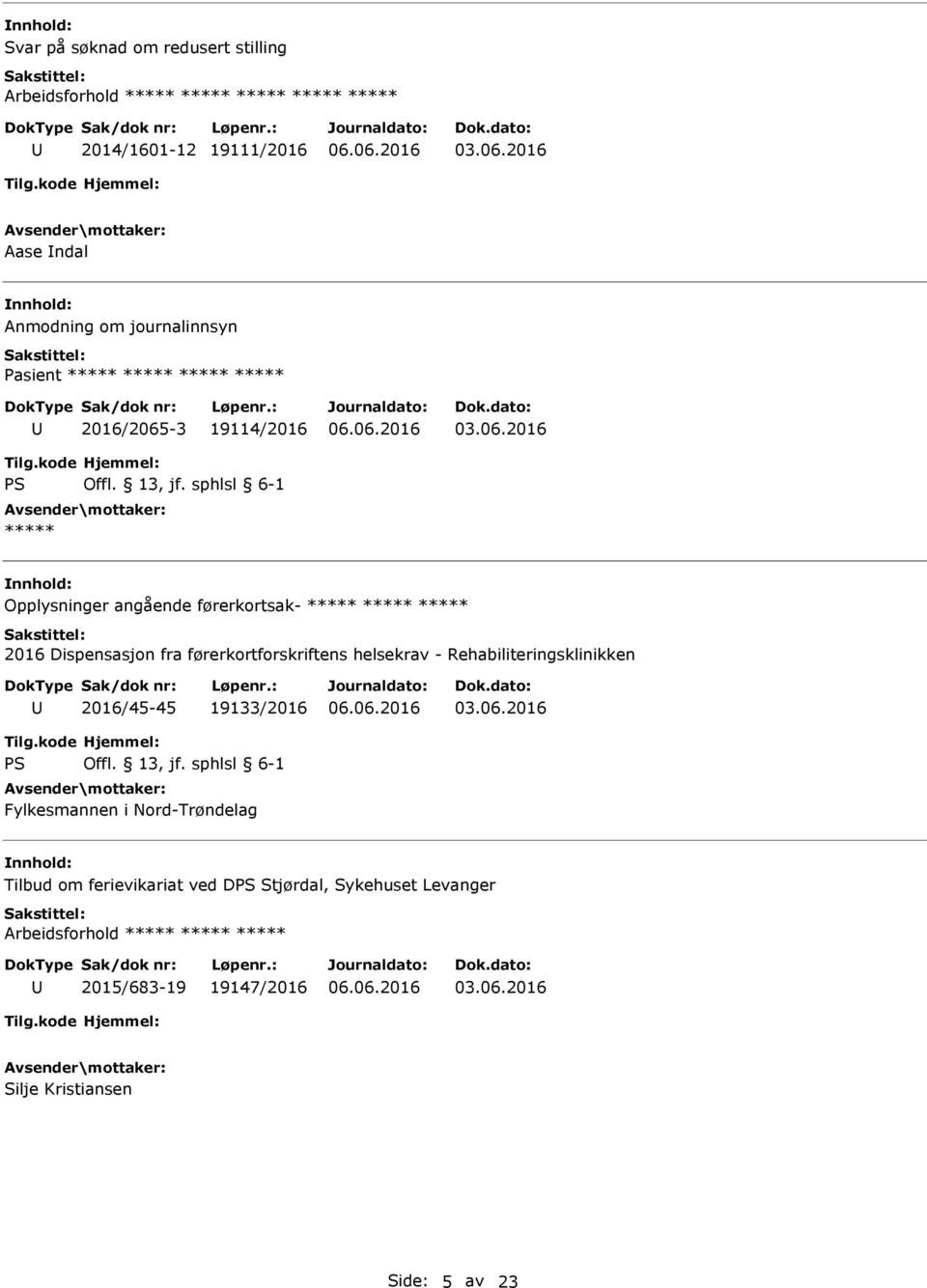 førerkortforskriftens helsekrav - Rehabiliteringsklinikken 2016/45-45 19133/2016 Fylkesmannen i Nord-Trøndelag Tilbud om