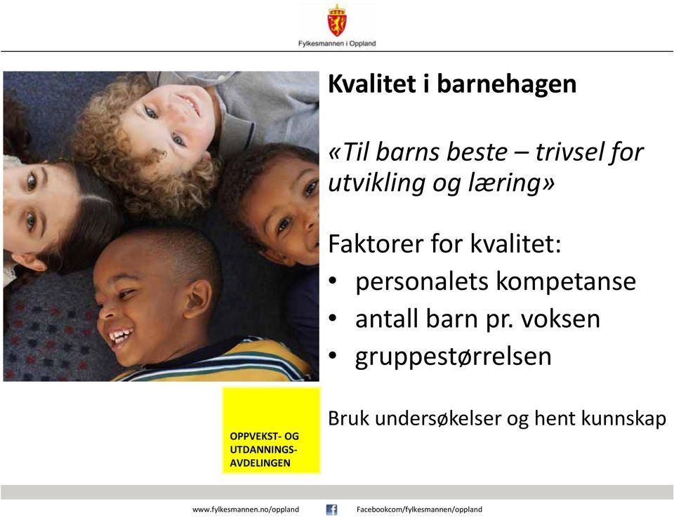 personalets kompetanse antall barn pr.