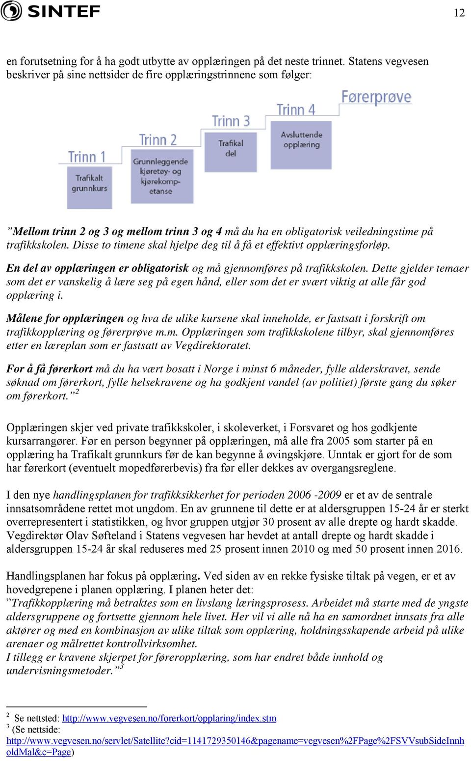 Disse to timene skal hjelpe deg til å få et effektivt opplæringsforløp. En del av opplæringen er obligatorisk og må gjennomføres på trafikkskolen.